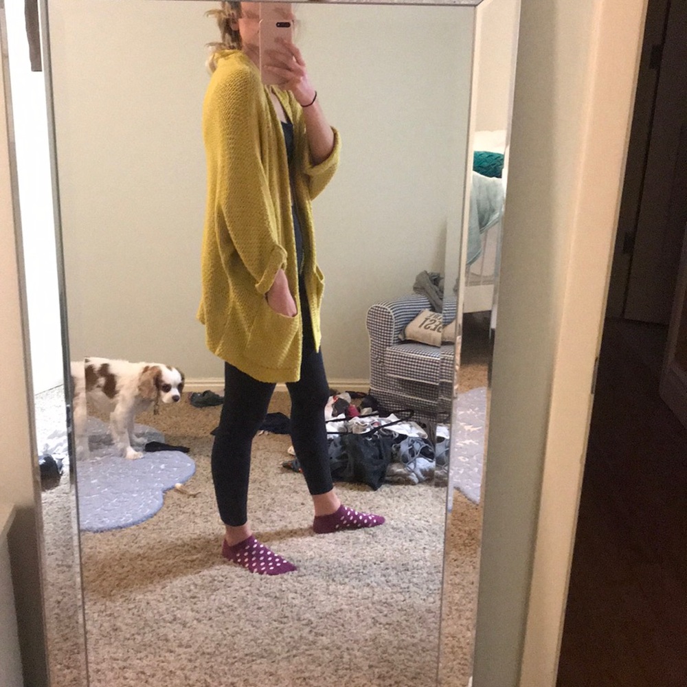 Mustard Anthro Sweater